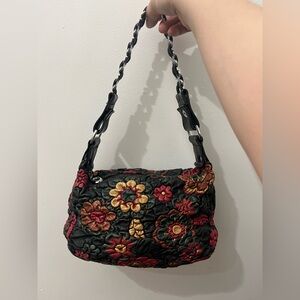 One Of A Kind 3D Floral Genuine Leather Mini Bag